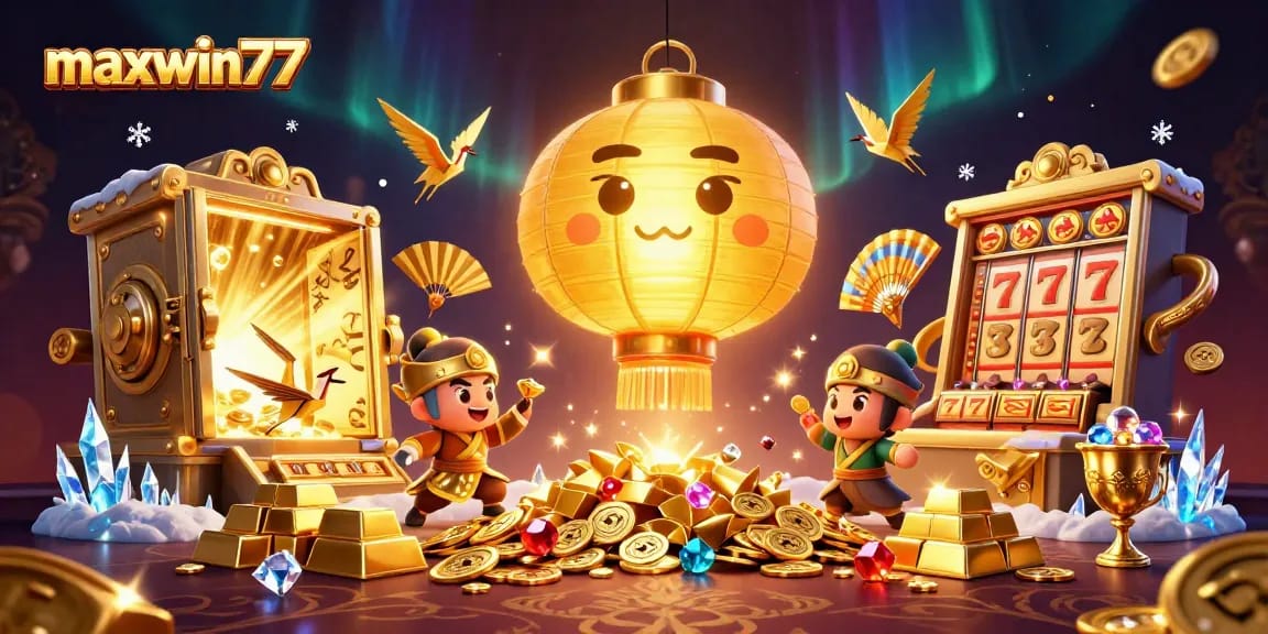 Experience luck and excitement at maxwin77 with vibrant gaming visuals and rich casino elements.
