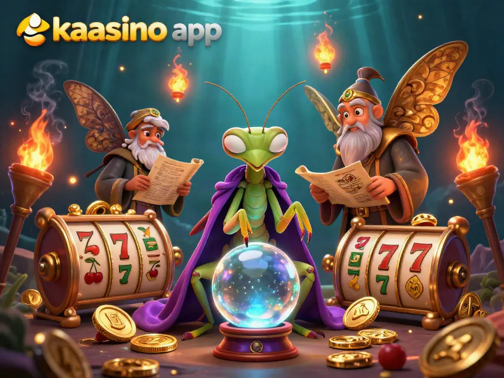 Engage with the kaasino app through an enchanting scene of gaming fortune and mystical elements.