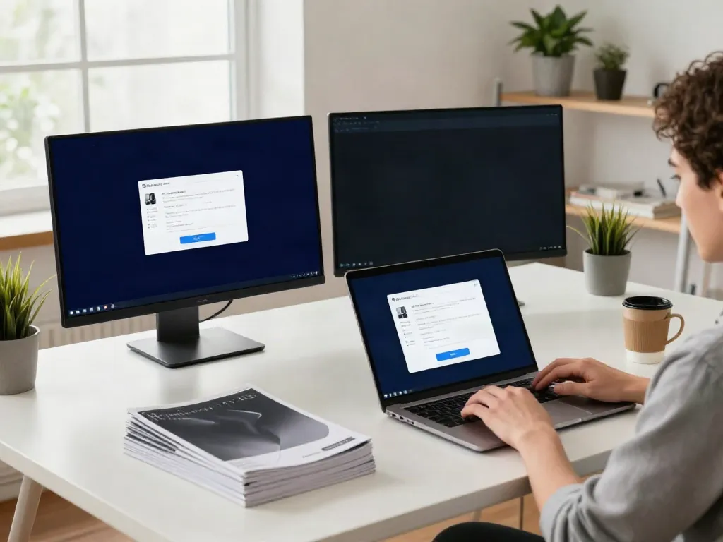 Pikashow for Windows 7 downloading on a laptop in a modern workspace.